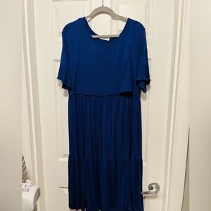 Navy Blue nursing dress